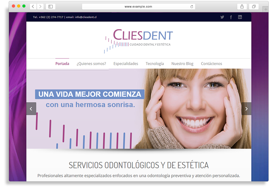 Web Development | CliesDent.cl
